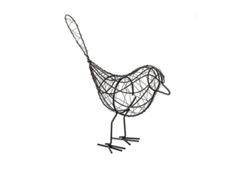 2026-adorno De Ave De Hierro Forjado Negro Para Jardín Hogar Decoración Regalo Navidad