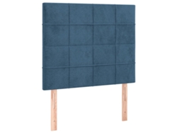 Maison Exclusive - Cabecero De Cama Azul Oscuro 80x5x118/128 Cm Terciopelo