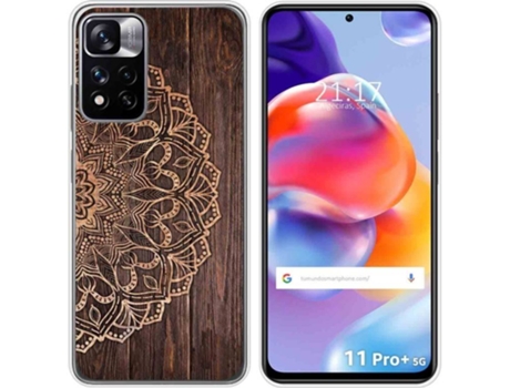 Carcasa para Xiaomi Redmi Note 11 Pro+ Plus 5G TUMUNDOSMARTPHONE Dibujos Madera 06 Multicolor