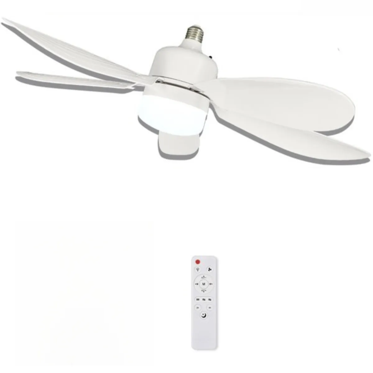 Ventilador De Techo E26/e27 Eifson Con Mando A Distancia Y Luz Regulable 3 Temperaturas