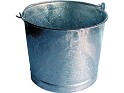 Cubo recto galvanizado - 33 cm