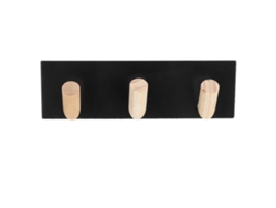 Perchero Familiar Sin Orificio, Colgador De Llaves Para Dormitorio Y Sala De Estar (negro T321)