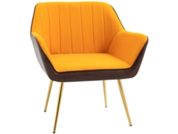 Sillón Tapizado En Piel Sintética De Terciopelo Con Respaldo A Rayas Y Patas De Color Gris Dorado.