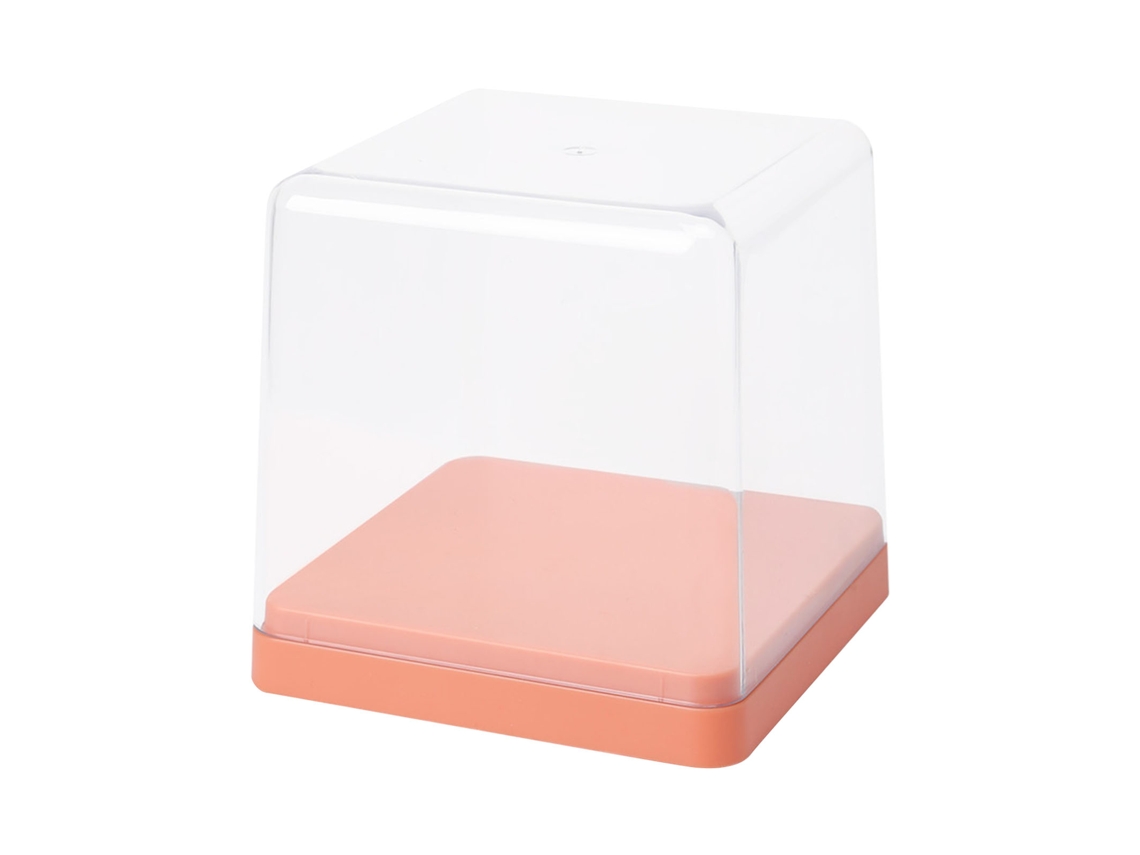 Caja Transparente Apilable A Prueba De Polvo Para Exhibición Y Almacenamiento De Figuras - Naranja