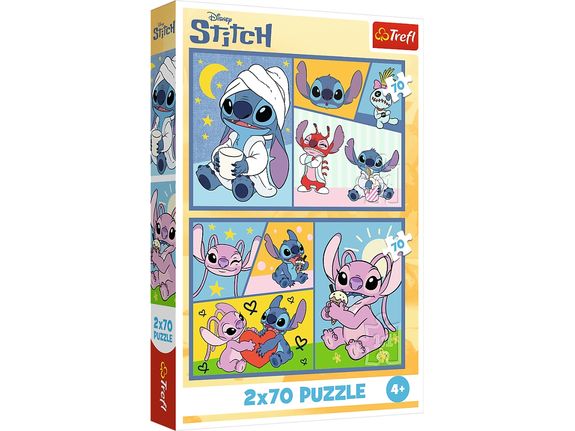 Rompecabezas 2x70 Sin aburrimiento con Stitch Disney Lilo Stitch Trefl 34444 Rompecabezas Trefl