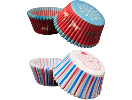 Set De Tazas Y Bandejas Para Tartas - Copos De Nieve Azules Tartas Blancas JEIIBRZUI
