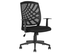 Silla de oficina BELIANI Bonny de Poliéster Negro 66x47x106