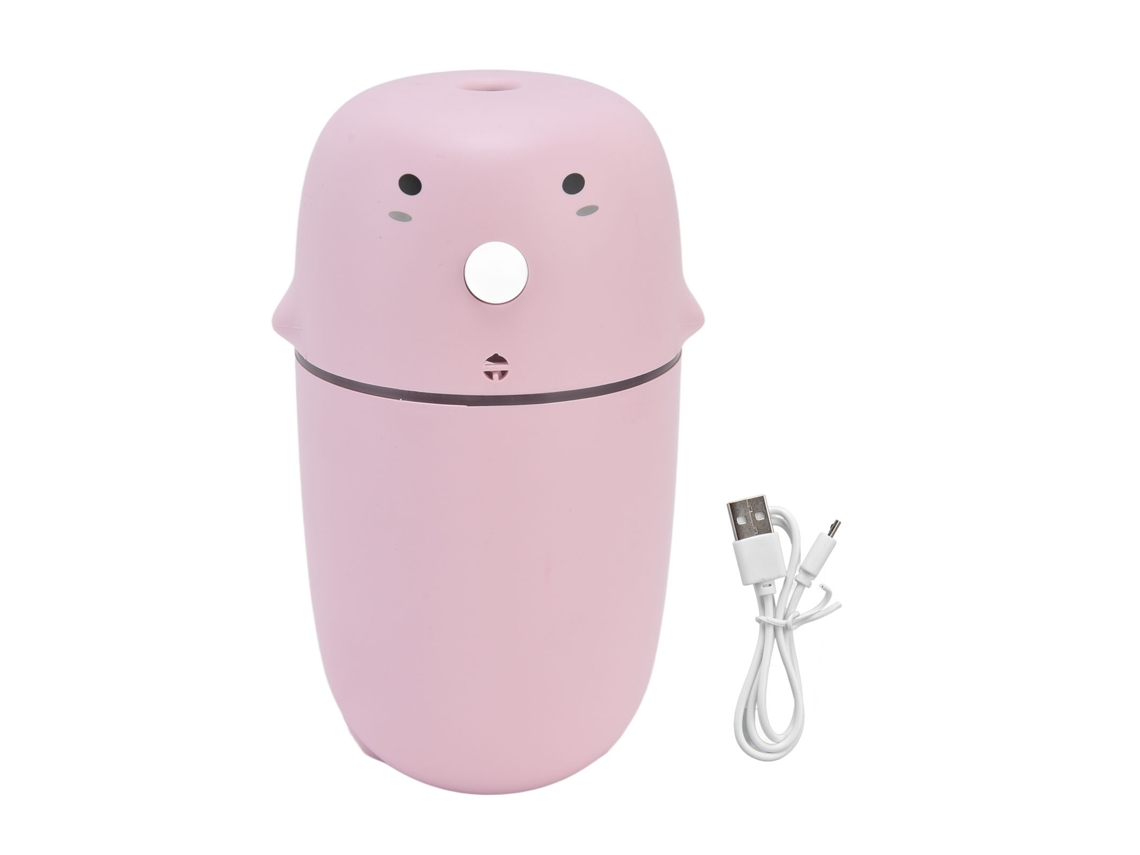 Mini humidificador de aire de 300 ml, 2 modos, recargable por USB con cable USB para automóvil, hogar y oficina.