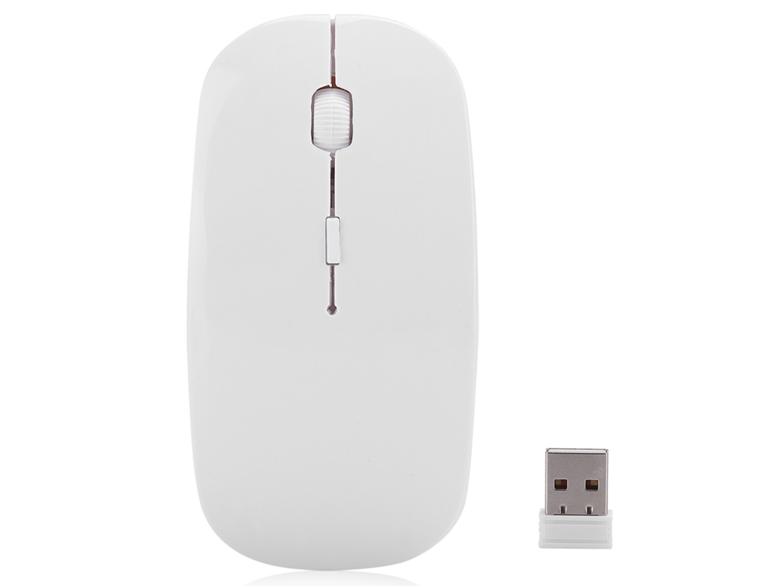 Ratón Inalámbrico 2.4g De 1600 Dpi Con 4 Teclas, Ergonómico, Para Portátil, Pc, Ordenador De Sobremesa Y Tableta, Con Conexión Usb.