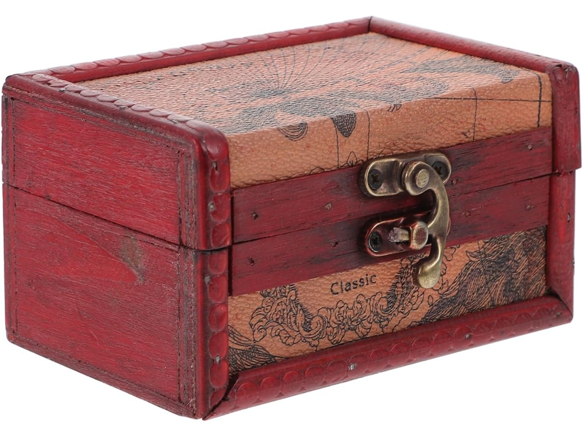 Retro Elegante Organizador Almacenamiento Accesorios Decorativos Caja