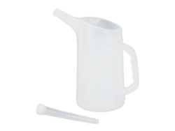 Relaxdays Cântara De Óleo 2 L, Bocal Flexível, Copo De Medição, Troca De Óleo, Resistente, Carro, Oficina