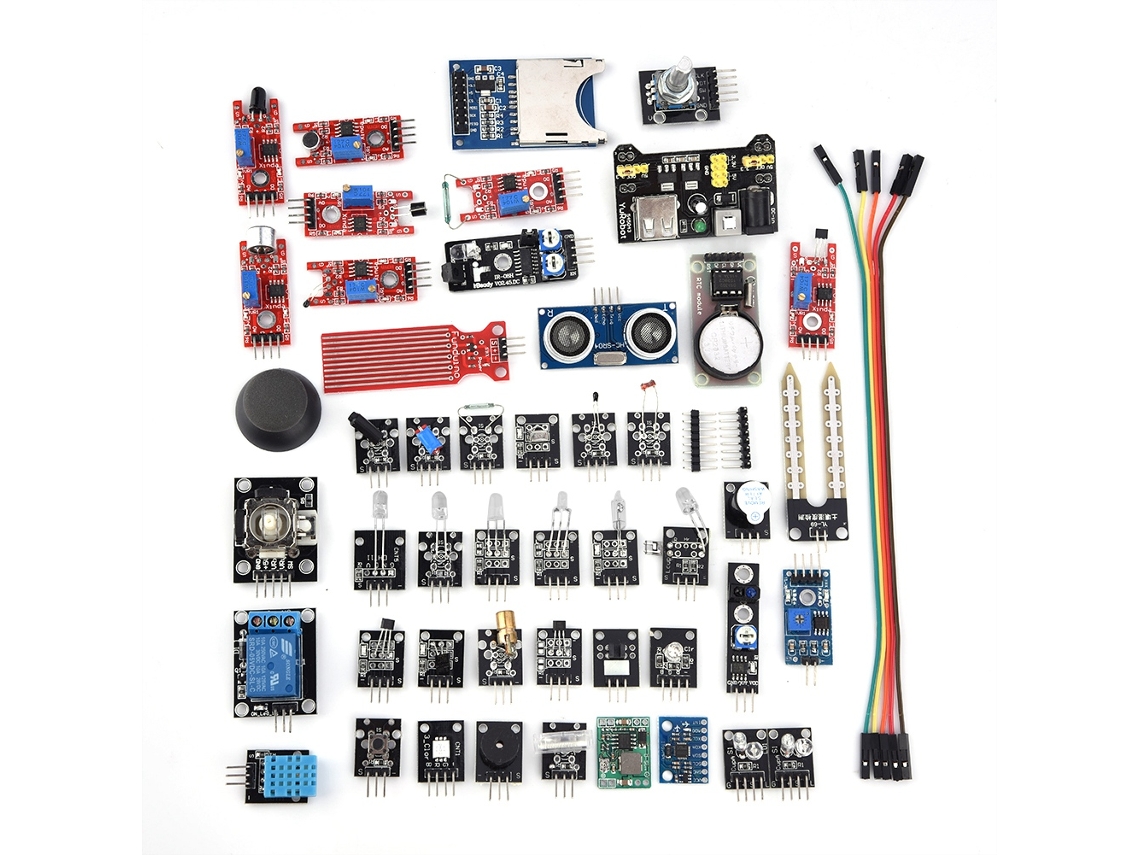 Conjunto De Placas De Módulo De Sensor (45 Modelos Actualizados Compatibles Con Arduino)