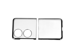 Capa Protetora Para Huawei P50 Pocket Dobrável De Pc Eletroplatado Preto Mobile Phone Cover