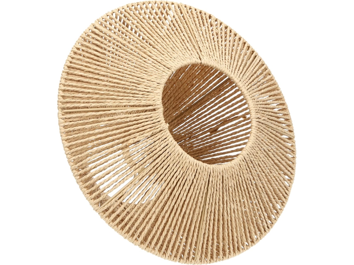 Pantalla De Lámpara Colgante Rústica De Papel Tejido Estilo Retro, Cubierta Protectora Decorativa Para Lámparas De Restaurantes.