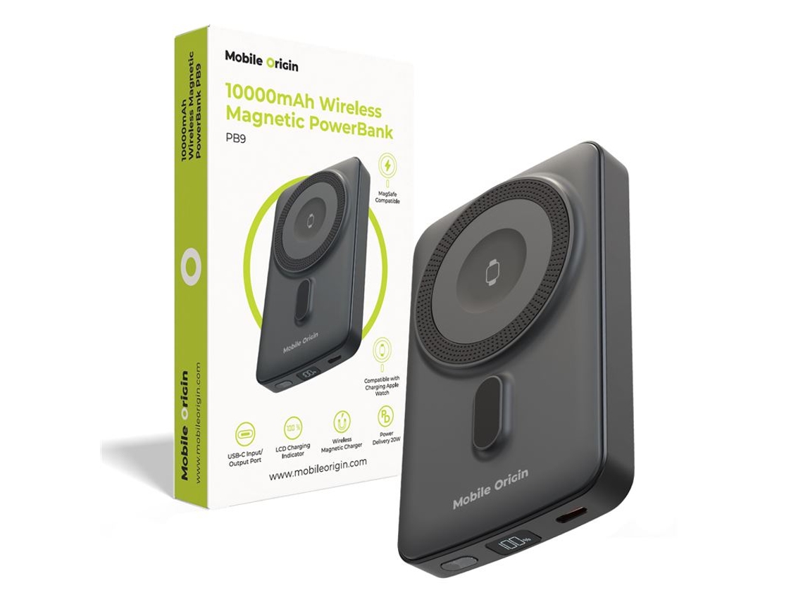 Powerbank Mobile Origin Pb9 Magnético Inalámbrico 10000 Mah Magsafe