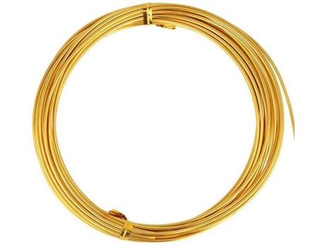 Alambre de Aluminio ARTEMIO (5 M x 1,5 mm - Dorado)