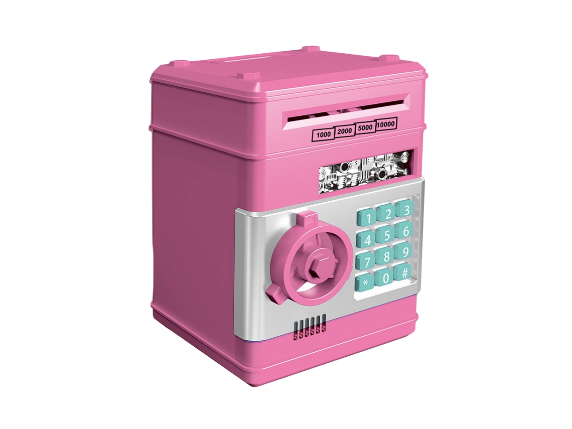 Mini Cajero Automático Electrónico Con Contraseña Para Niños. Caja De Ahorros Segura.