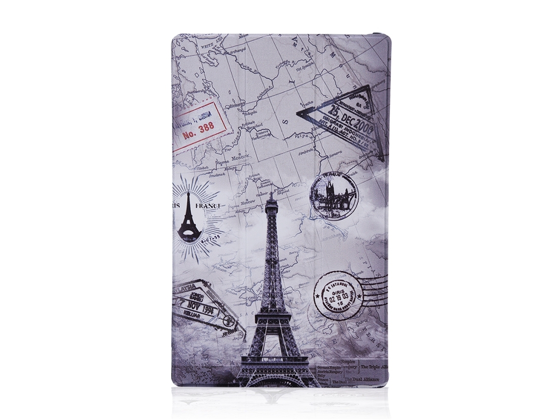 Caso (soporte Reversible Con Suspensión/activación Automática) Amazon Fire Hd 10 2017 Case (torre De Hierro Vintage)