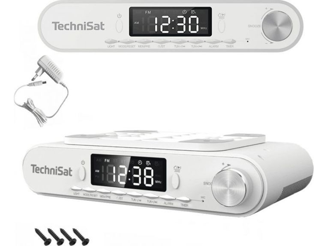 Receptor De Audio Transmisor De Audio Technisat 76 4978 10 Radio Suspendido De Cocina, Blanco