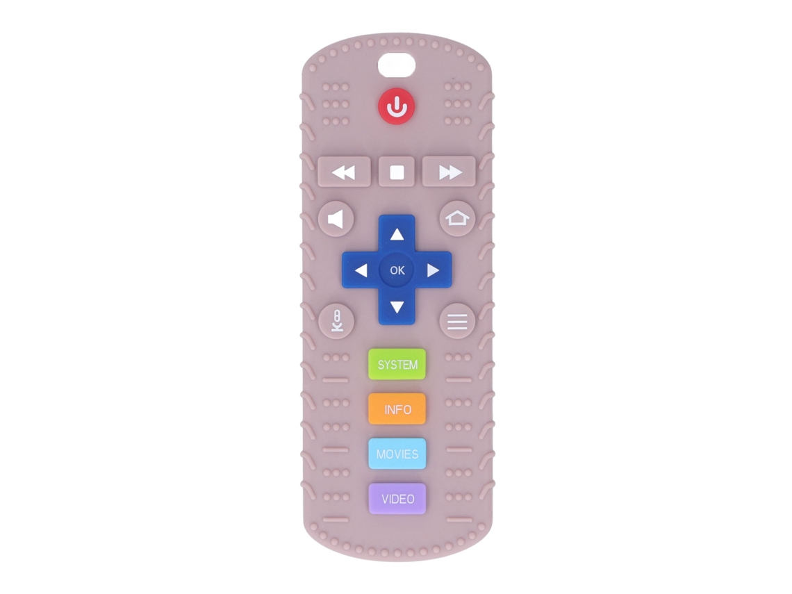 Brinquedo De Mordida Para Bebê Silicone Controle De Tv Silicone Grau Alimentar Roxo Claro