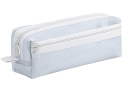 Estuche Para Lápices De Gran Capacidad Con 2 Compartimentos - Bolsa Transparente