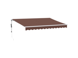 Maison Exclusive - Toldo Retráctil Automático Marrón 350x250 Cm
