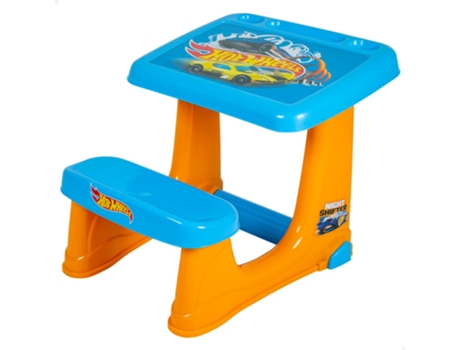 Pupitre Infantil con Asiento y Reposapiés HOT WHEELS