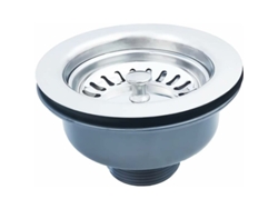 2026altiro-tapón De Fregadero De Acero Inoxidable Sin Cesta De Rebosadero Ø 114 Mm 1½'', Acero Inoxidable + Abs, Tapón + Cesta