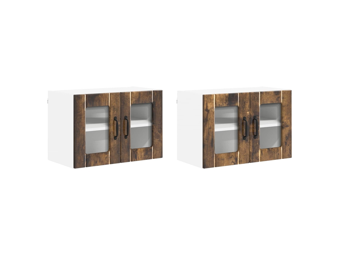 Maison Exclusive - Mueble De Cocina 2 Pcs Roble Ahumado 60 X 31 X 40 Cm