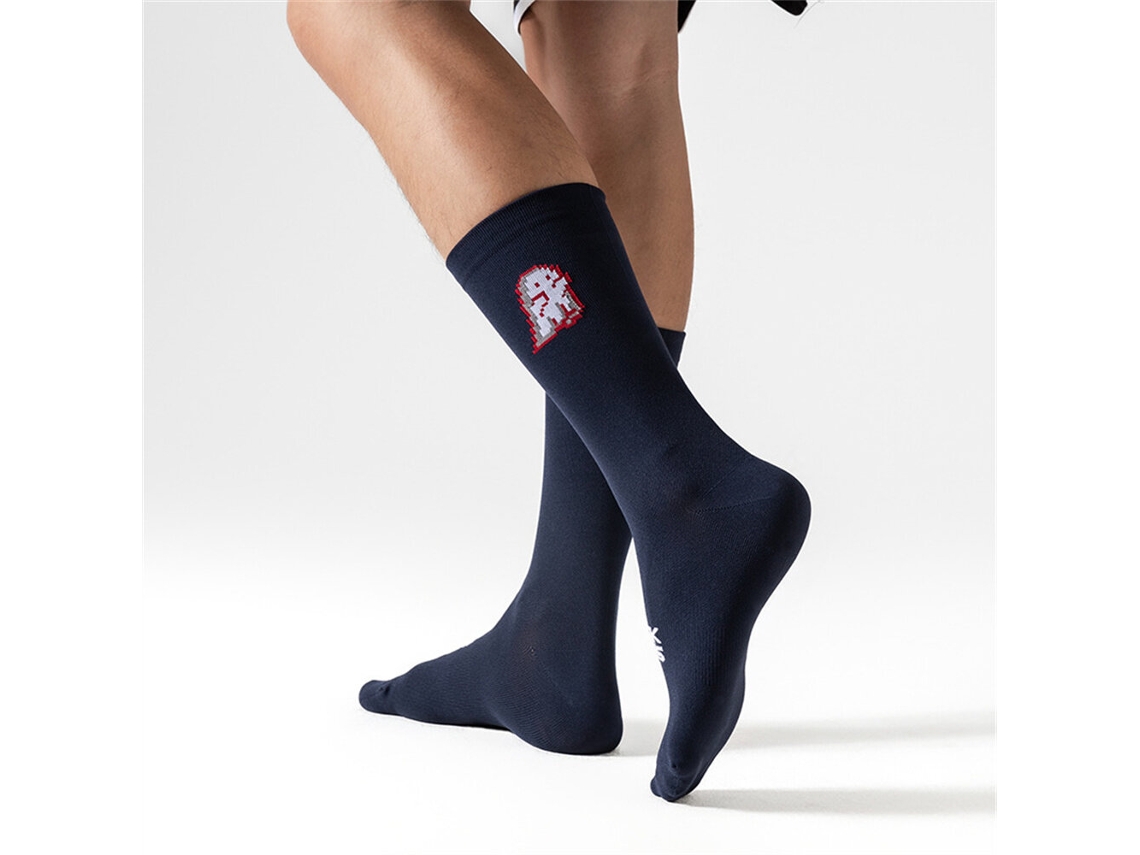 Blancos m rockbros Calcetines Ciclismo Transpirables Absorben Sudor Alta Elasticidad Suaves Cómodos Rodilla Correr Aire Libre Deportes