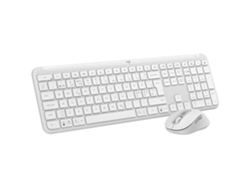 Conjunto De Teclado Y Ratón Inalámbricos Logitech Mk950 Signature Slim Blanco