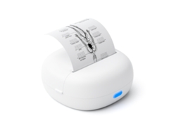 Impresora de etiquetas portátil, Bluetooth, térmica, para imprimir etiquetas, notas y códigos de barras (blanca) Chrui