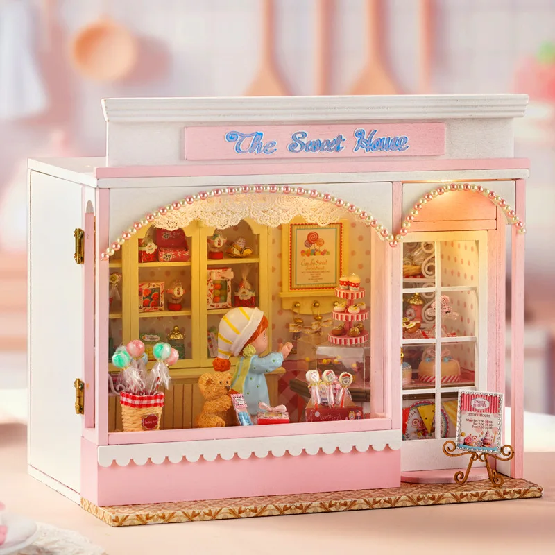 Juego de rompecabezas en miniatura de casa de madera 3D MDUG (Estilo 1)