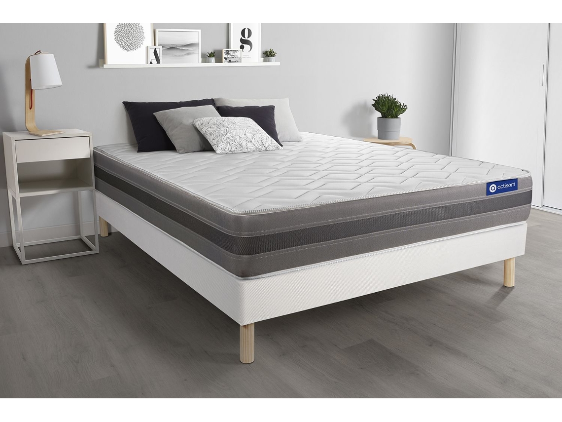 Somier Actilatex Relax Multiláminas Zonas ACTISOM Espuma con memoria Blanco (200x200)