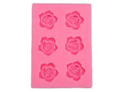 Molde De Silicona Antiadherente Y Resistente Al Calor Con Forma De Rosa Para Pasteles, Chocolates Y Postres.