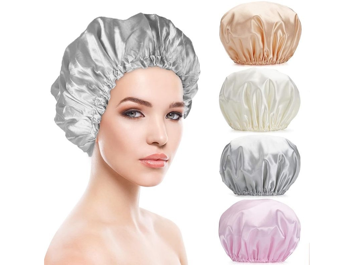 Capas De Ducha Reutilizables Con Dos Capas Impermeables Para La Protección Del Cabello Femenino.