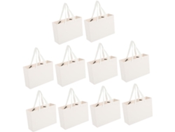Bolsas de papel con asas, paquete de 10. Versátiles para eventos y... Gokoco