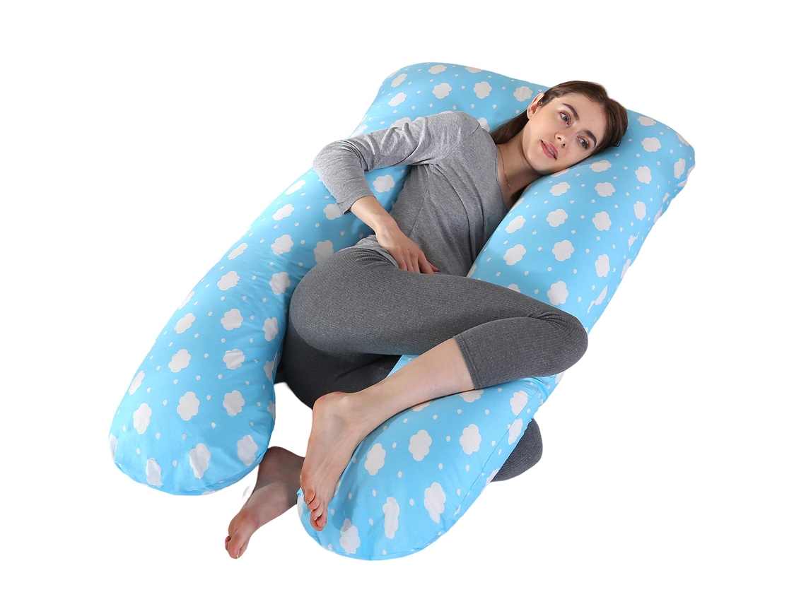 Almohada Para Embarazadas, Almohada En U Desmontable Y Lavable, Gran Cojín De Espalda