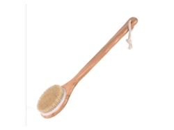 Cepillo Exfoliante Para Espalda Y Cuerpo Con Mango Largo - Cerdas Naturales 41*8cm
