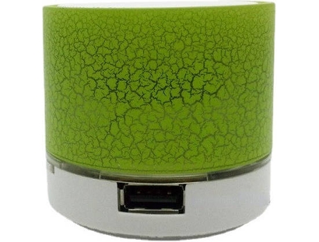 Altavoz Bluetooth GETEK A9 (3W - Autonomía: 2-3h - Verde)