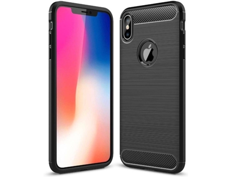 Carcasa iPhone XS Max Multi4you Gel TPU Carbono Negro