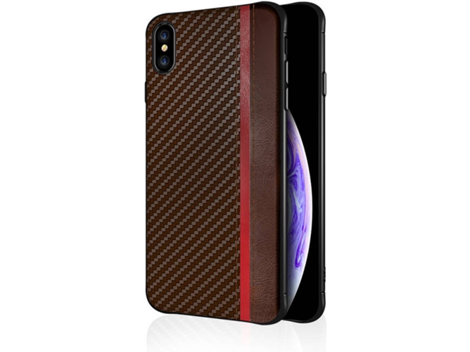 Funda iPhone XS Max WISETONY Jinuoshuma-34 Marrón