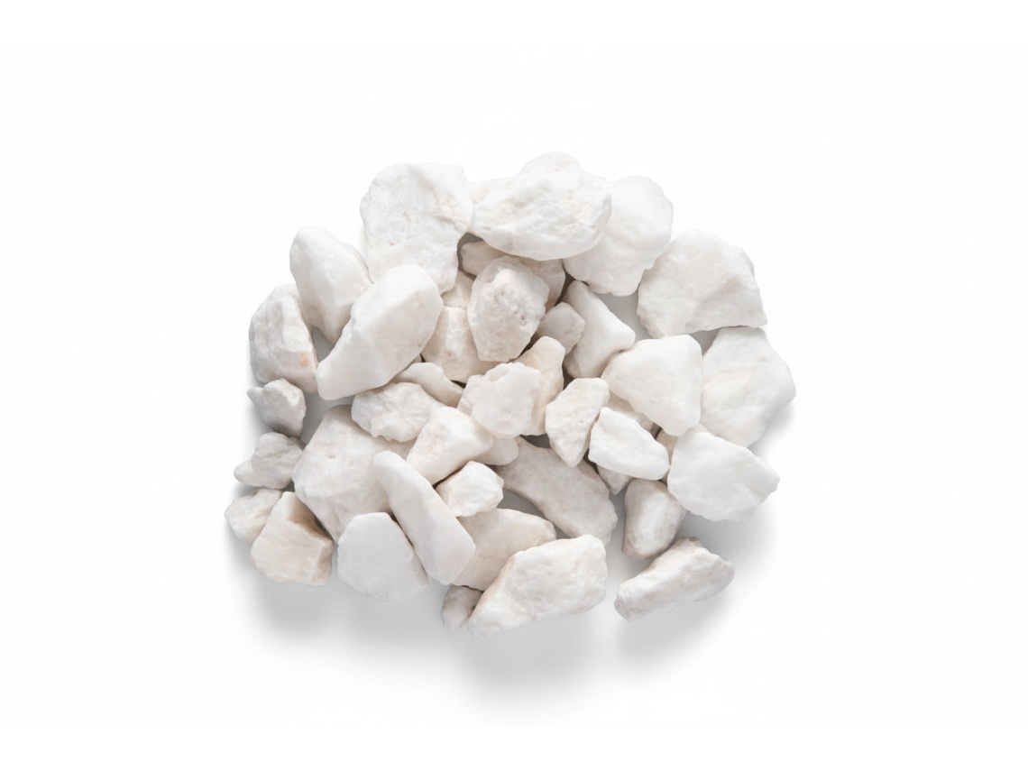 Agregado de cuarzo blanco Baccarat de 12-20 mm / bolsa de 20 kg.