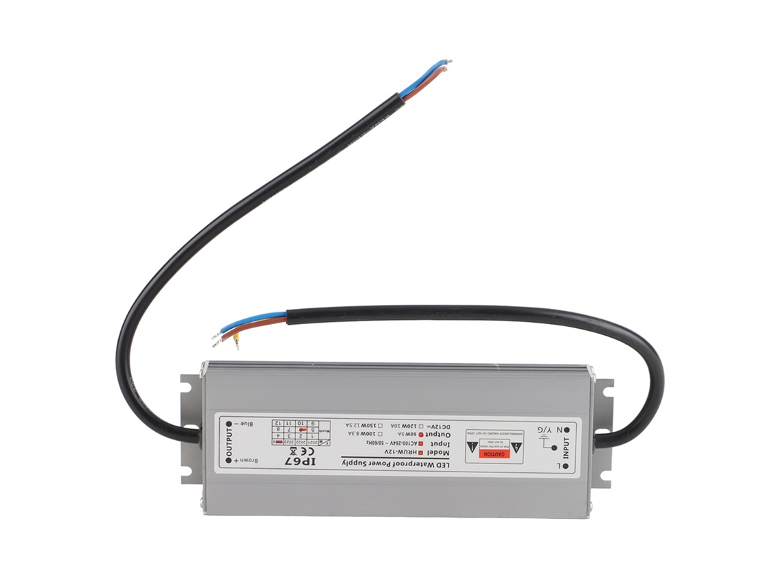 Fuente De Alimentación Conmutada Impermeable Ip67 De 60 W Y 12 V Para Transformador De Controlador Led De 100-240 Vca