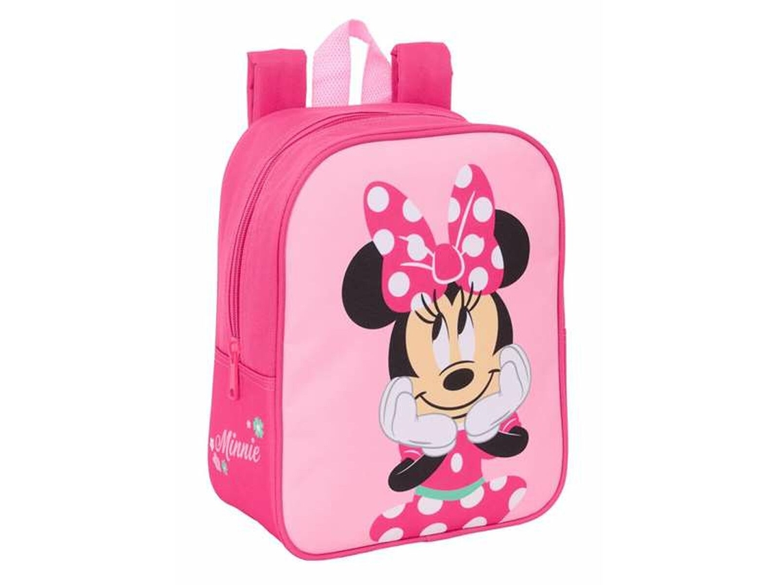 Mochila escolar rosa de Minnie Mouse 22 x 27 x 10 cm