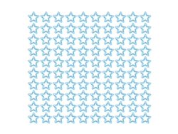 100 Clips De Papel En Forma De Estrella Plateados Resistentes A La Corrosión Prácticos Metálicos Para Oficina Azul