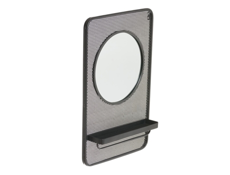 Espejo de Pared BIGBUY HOME 30045 (Negro - 53x14x80cm)