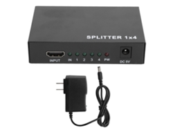 Divisor High Definition Multimedia Interface 1-in-4-out Amplificador 3d 1080p 15m Com Hdcp E Sincronização