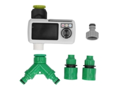 Bomba solar Primerox de 5 W con un caudal de 380 l/h, apta para estanques y jardines.