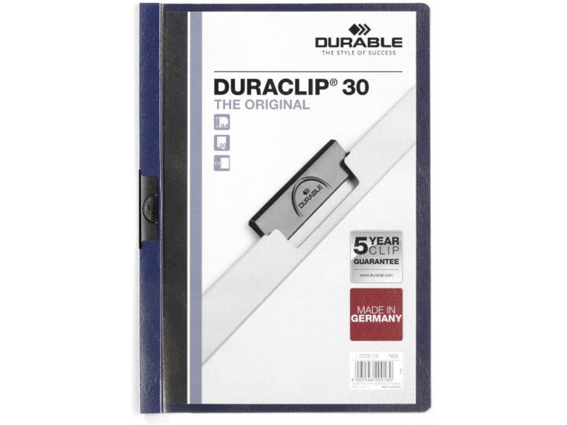 Carpeta DURABLE DURACLIP Azul (A4 - PVC)